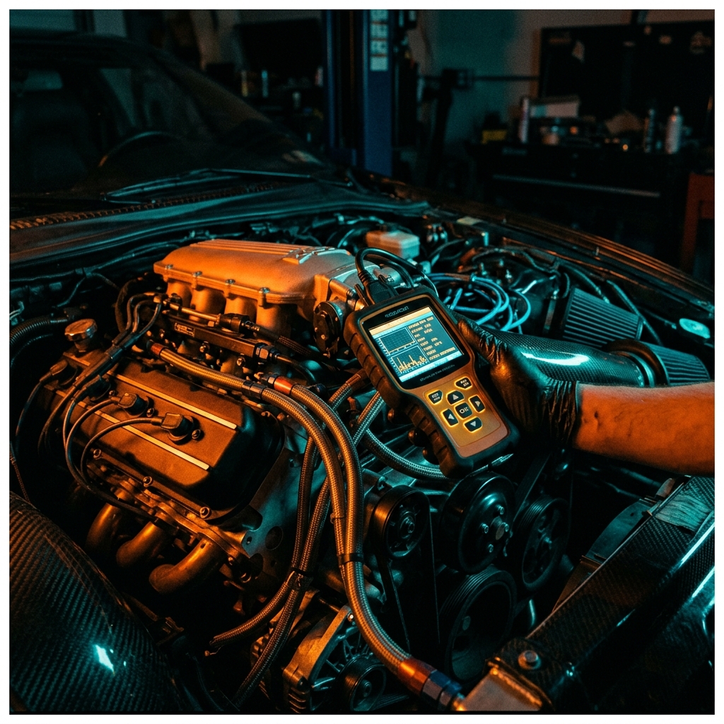 Motor im Dunkeln